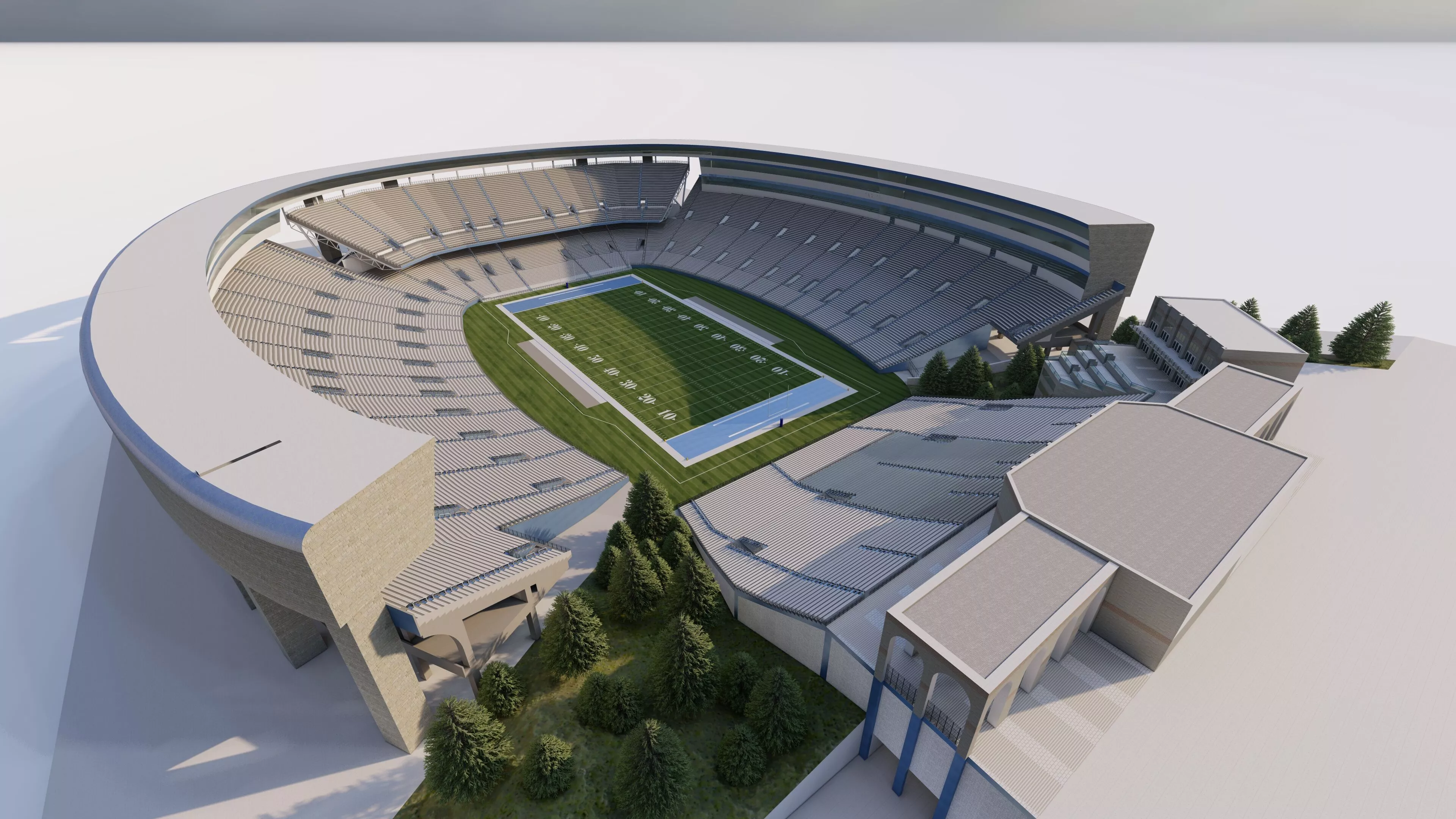 Football Stadium-American football 3D model