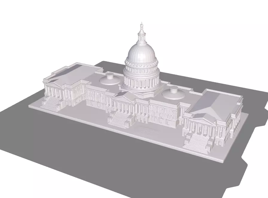 USA Capitol 3D print model