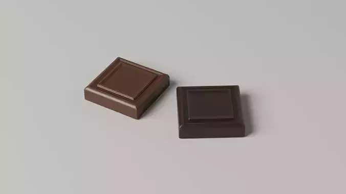 Chocolate Props Pack Low-poly 3D model 6