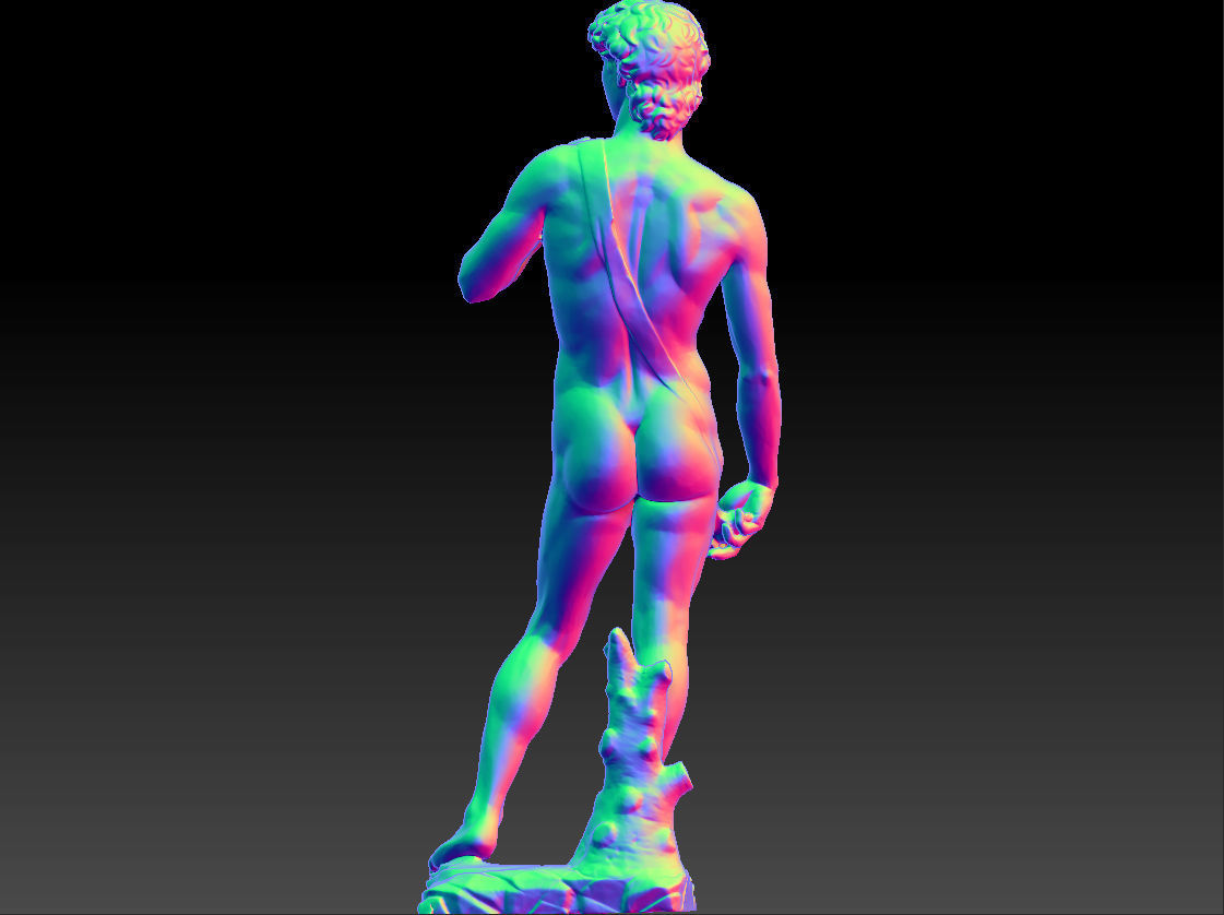 David by Michelangelo Classic Statue 3D print model_20