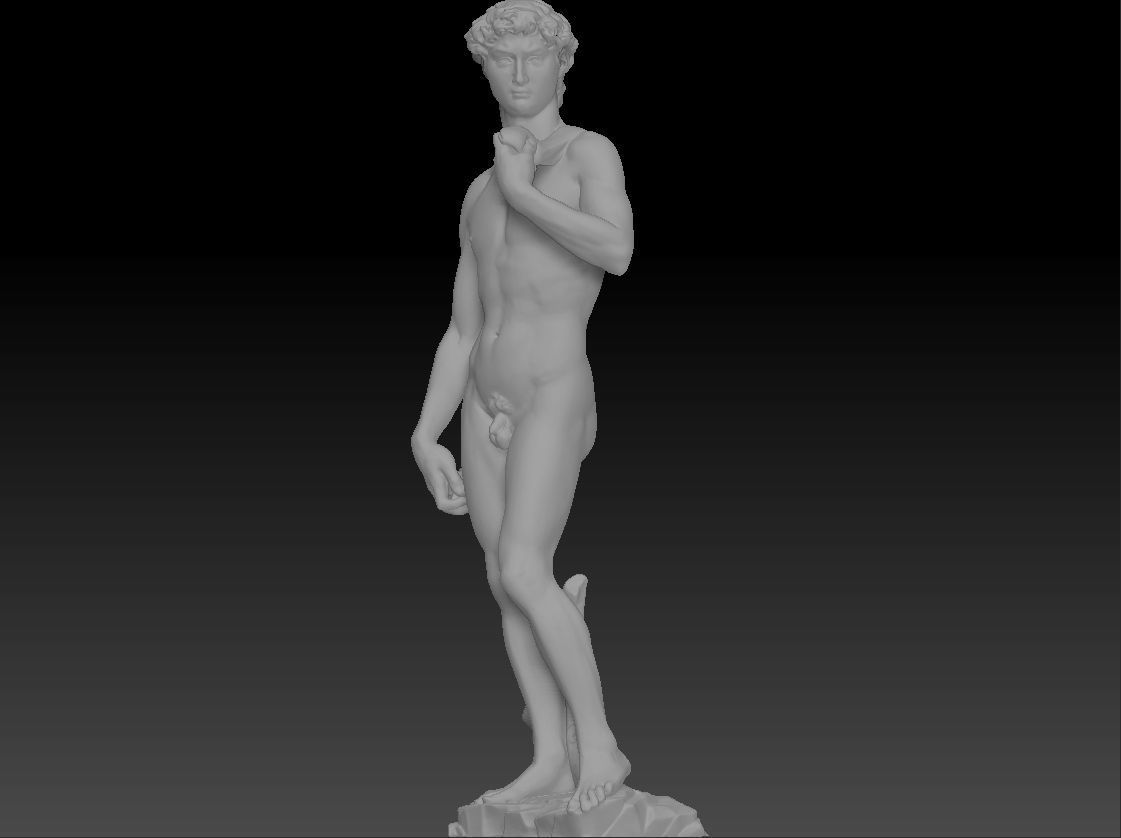 David by Michelangelo Classic Statue 3D print model_22