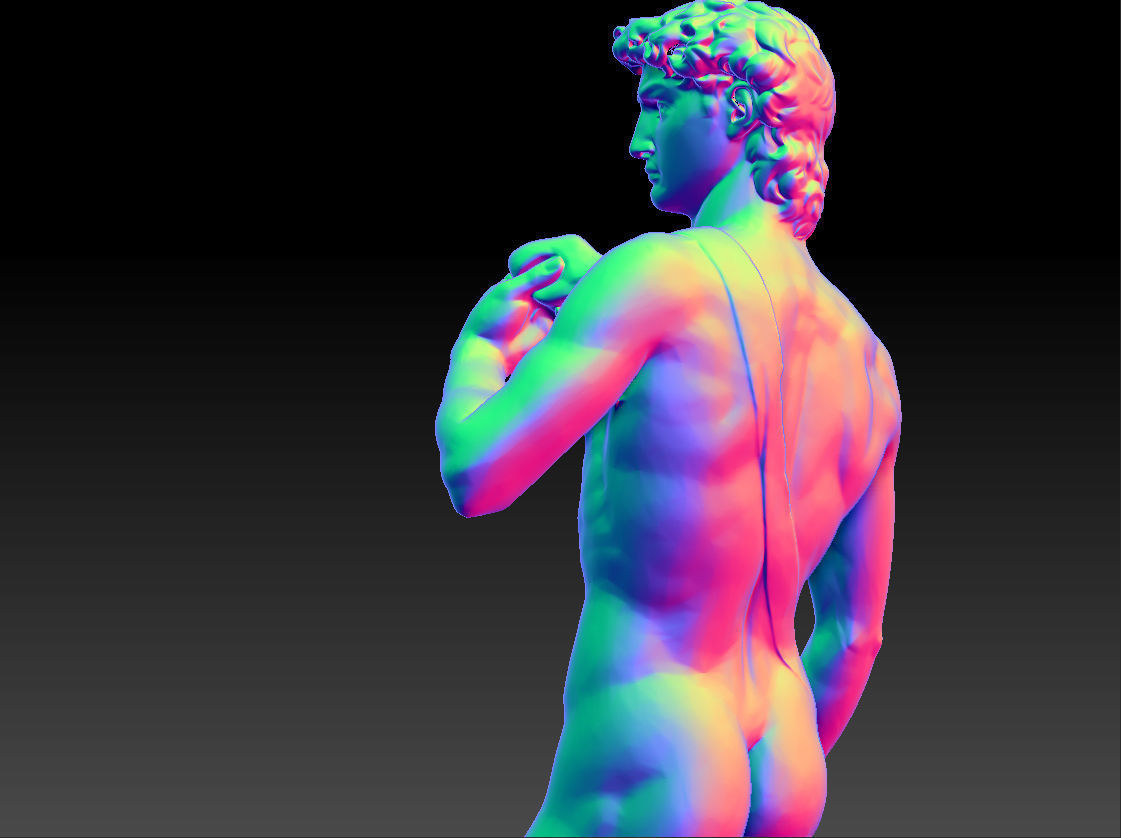 David by Michelangelo Classic Statue 3D print model_10