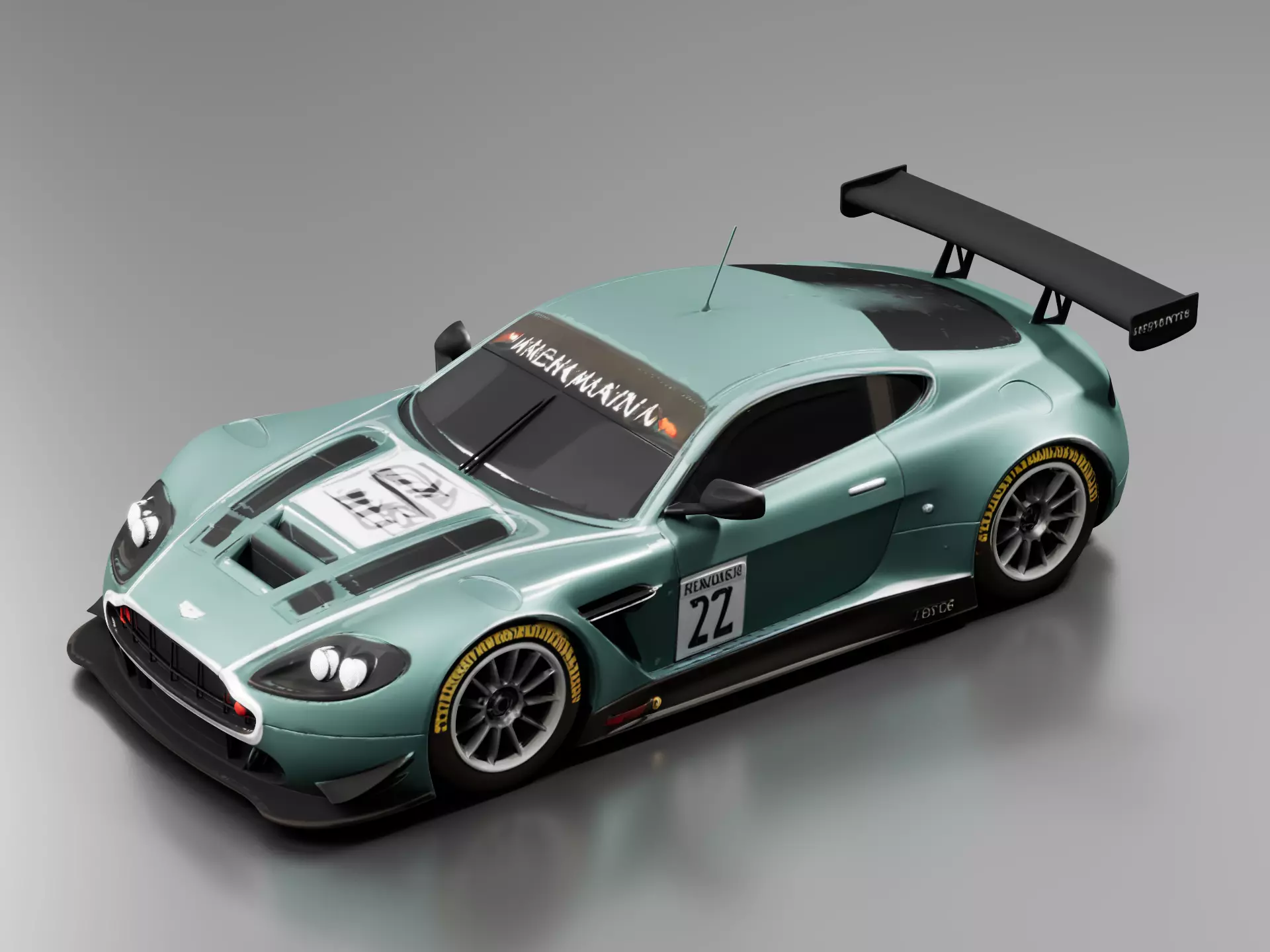 Aston Martin DBR9 2005 3D print model