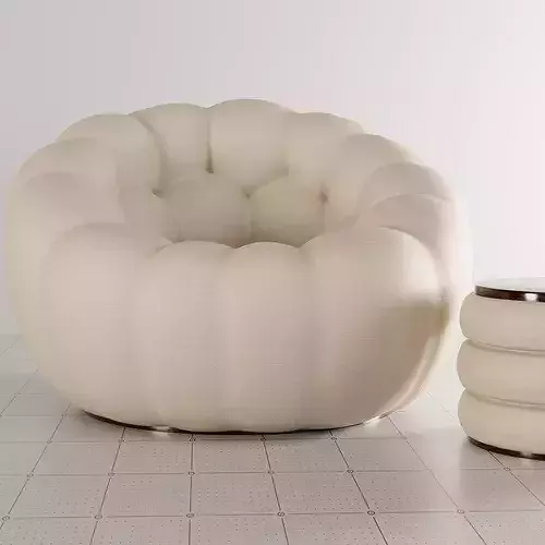 Modern Bubble Lounge Chair 3D model 4