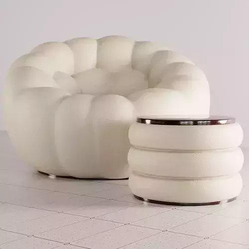 Modern Bubble Lounge Chair 3D model