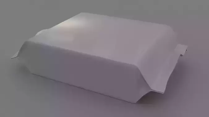 3d Box Biscuit Packet and Packaging model 3D model