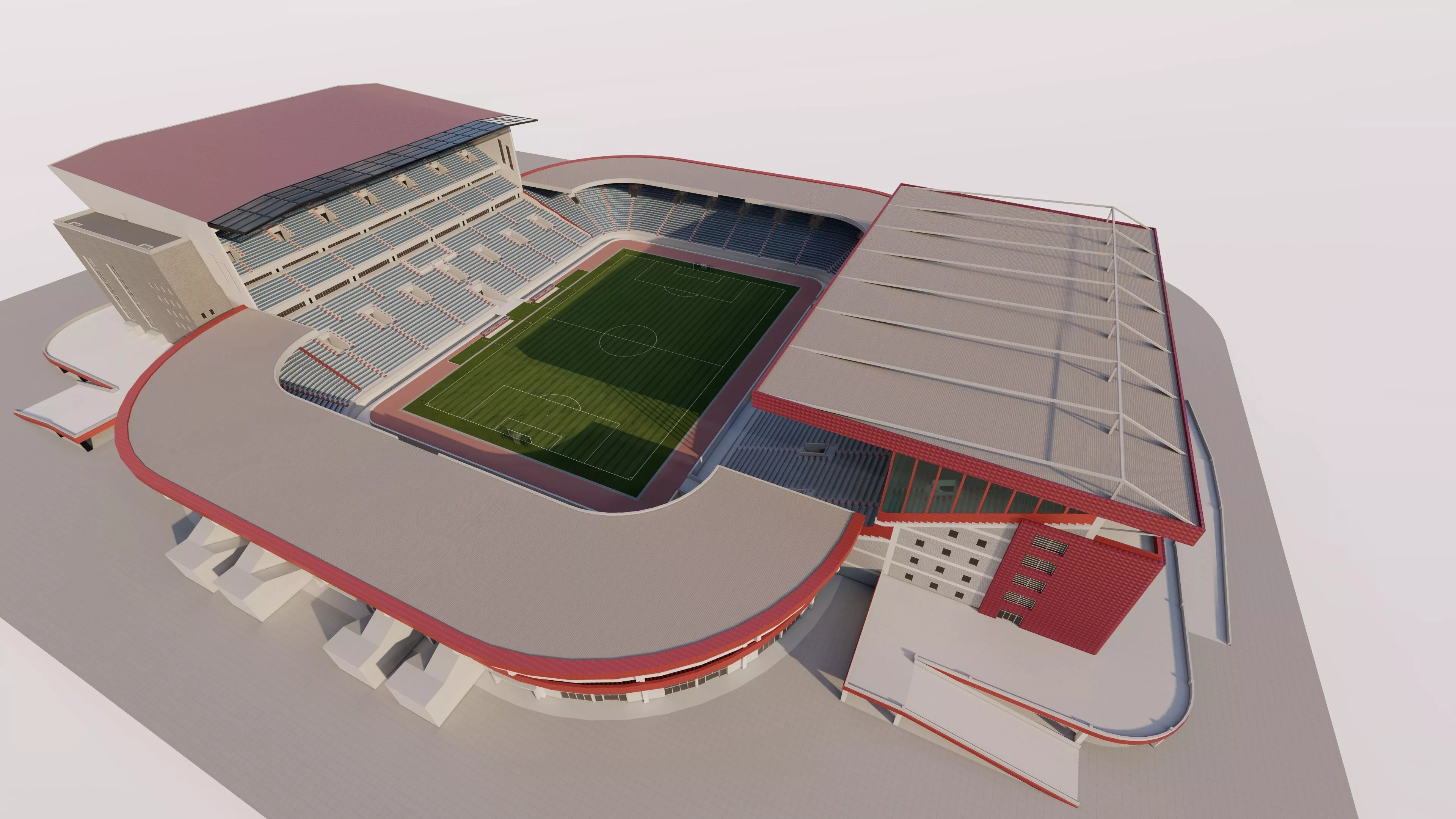 Football Stadium-American football 3D model