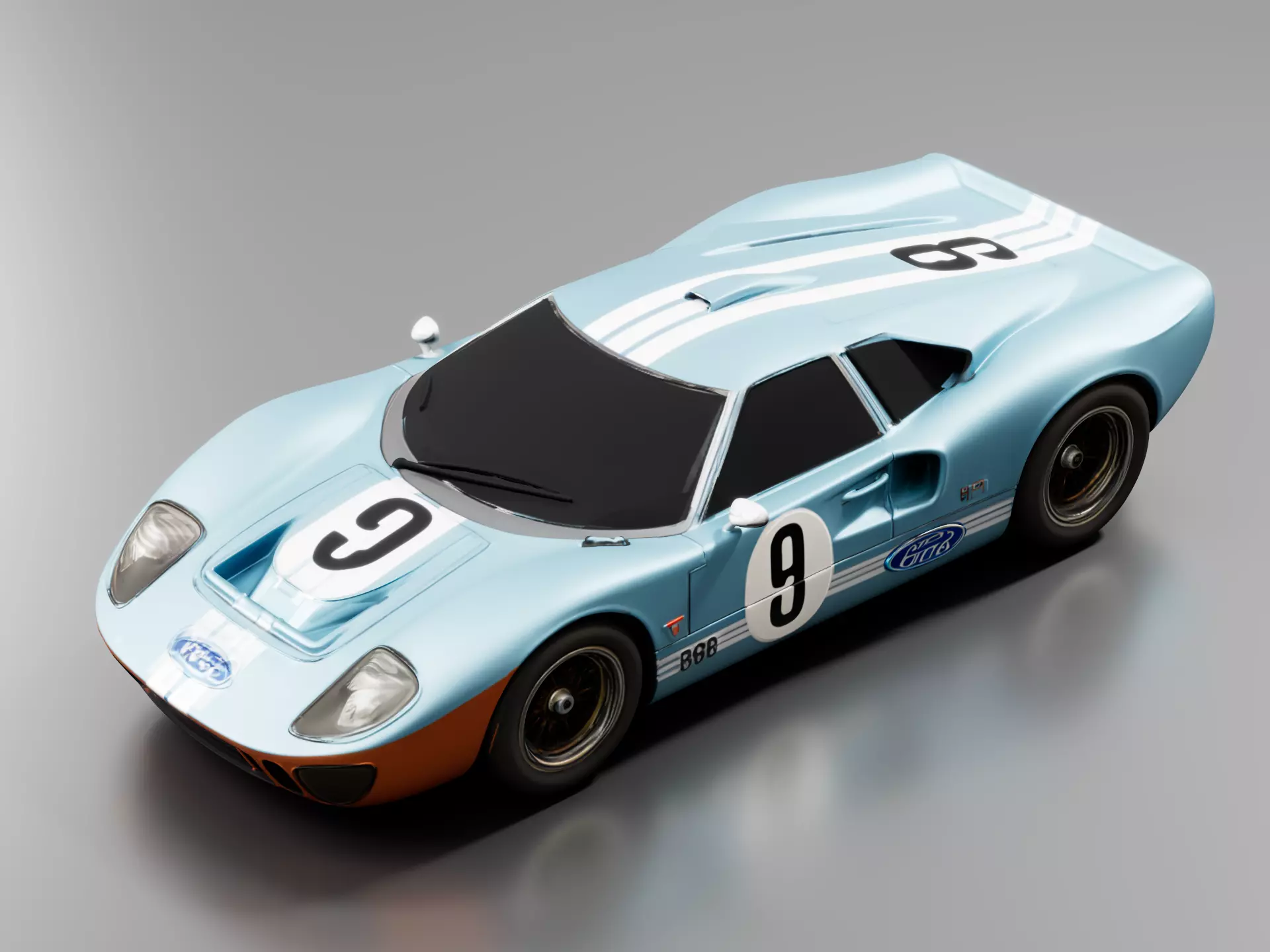 Ford GT40 Mk II 1966 3D print model