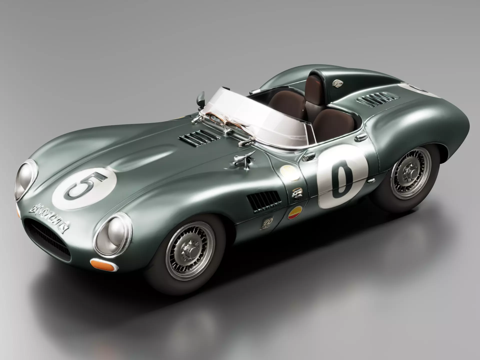 Jaguar DType 1955 3D print model