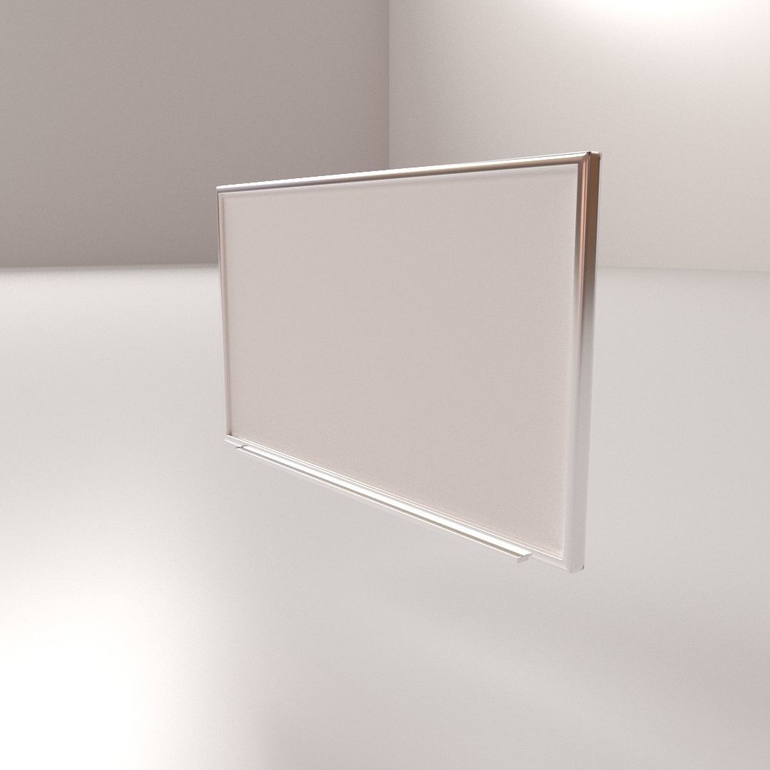 Whiteboard empty frame 3D model_2
