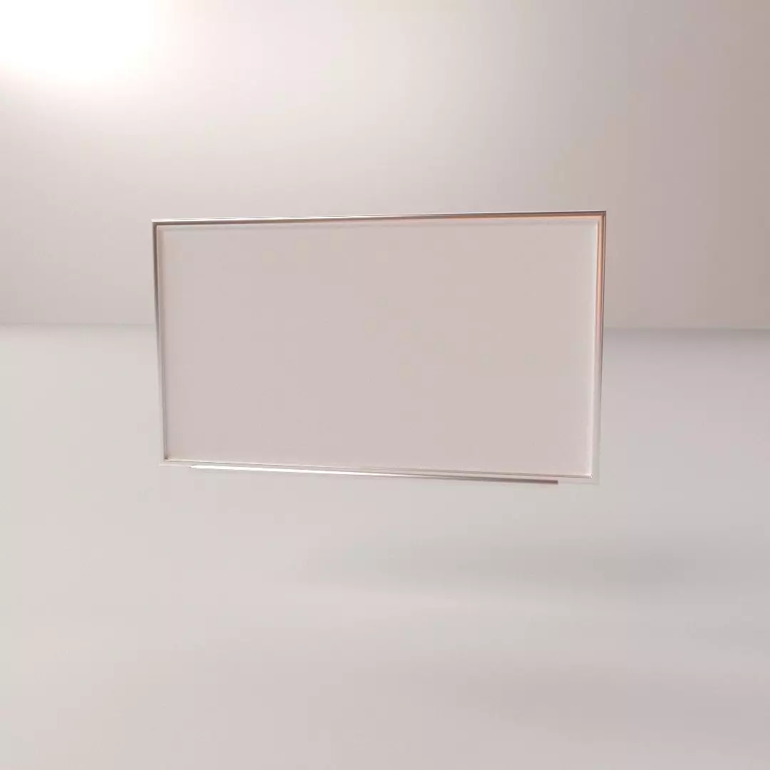 Whiteboard empty frame 3D model_0