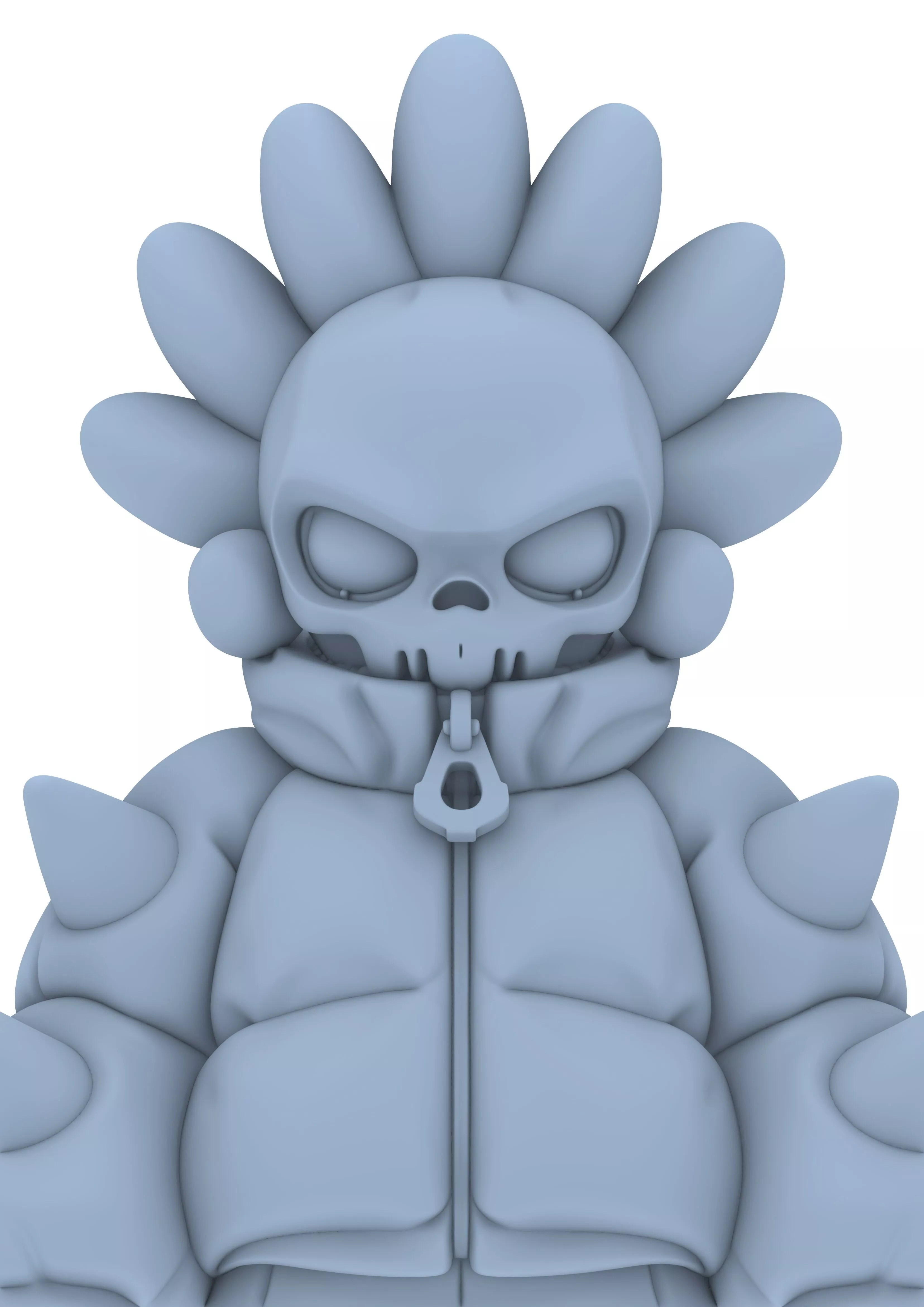 Skeleton Hoodie Bundle Skull Streetwear Stylized Toy 3D print model