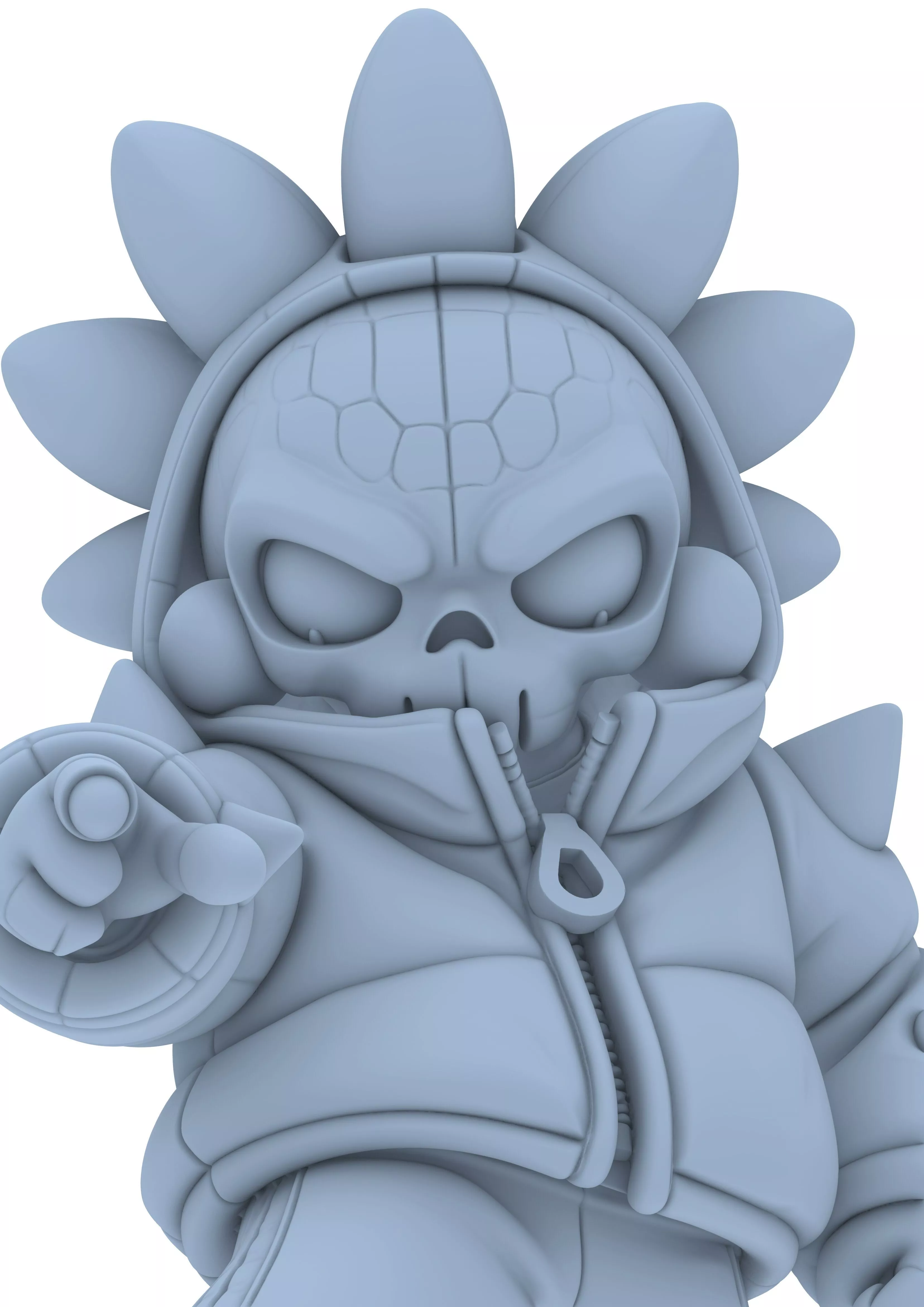 Skeleton Hoodie Bundle Skull Streetwear Stylized Toy 3D print model