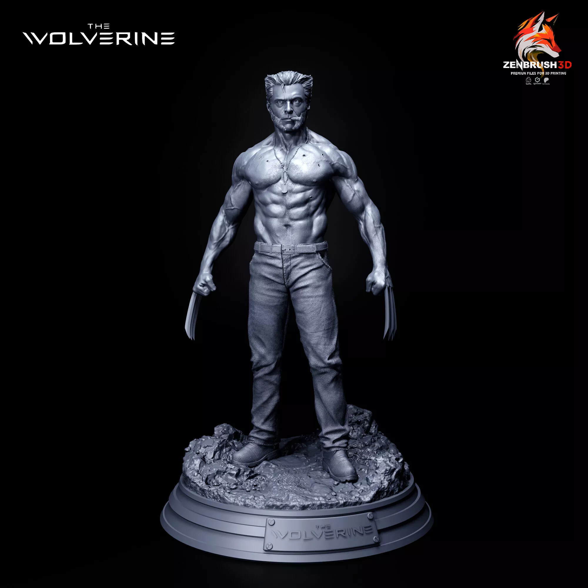 Wolverine - Hugh Jackman - X - MEN STL 3D PRINTING 3D print model