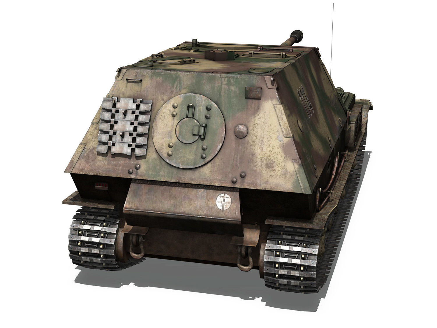 Ferdinand Tank destroyer - Tiger P - 114 3D model_5