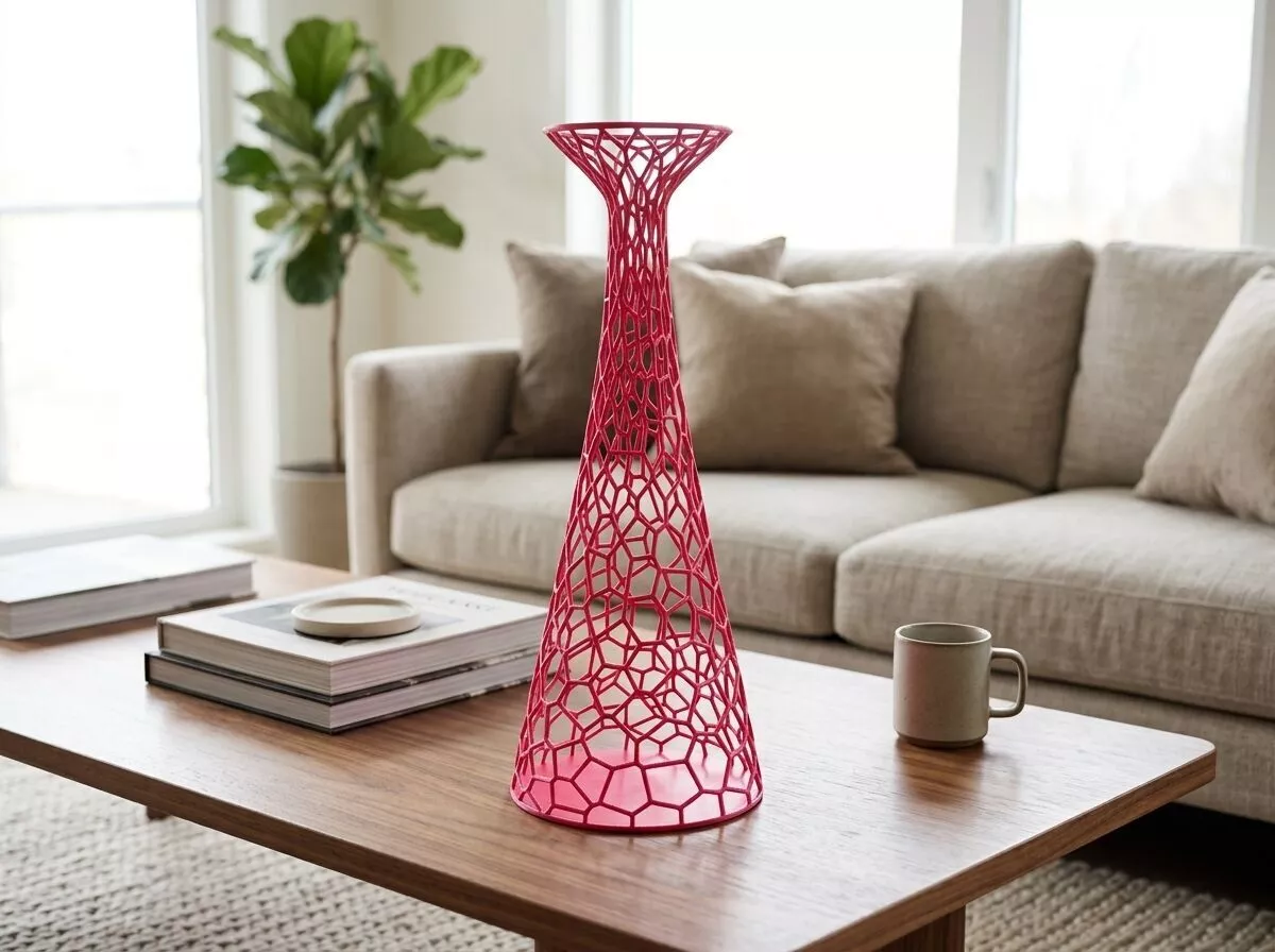 Modern Voronoi Vase - Parametric 3D Print Design 3D print model
