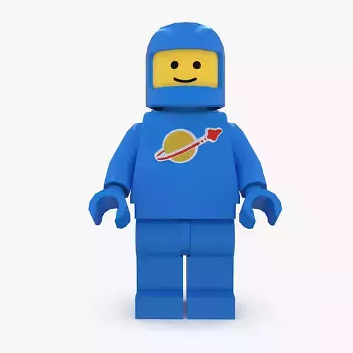 Lego Spaceman Low-poly 3D model