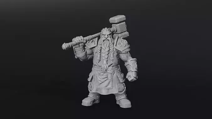 DWARF SLAYER 3D model 3D printable | CGTrader