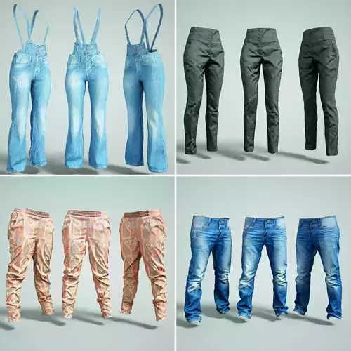 Trousers Collection Jeans Salopet