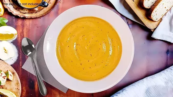 Pumpkin Soup 3D model 3