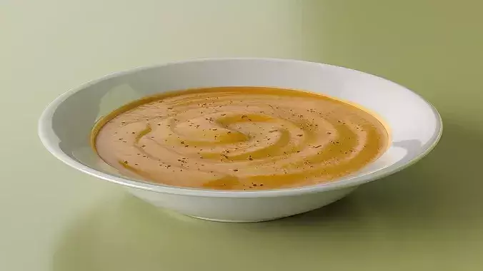 Pumpkin Soup 3D model 4