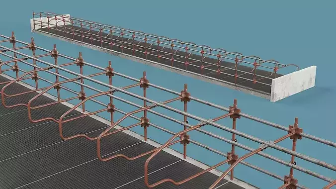 Cow Stalls 3D model