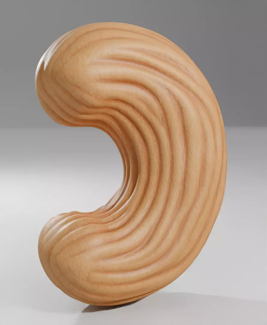 Cashew 3D Print Master Model for Confectionery Silicone Molds 3D print model