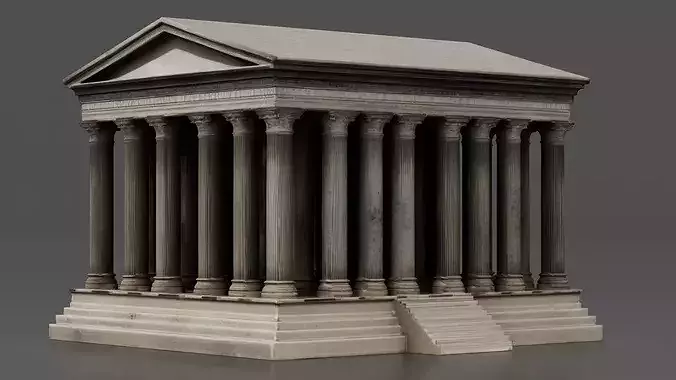 Ancient Greek building 05 3D print model 2