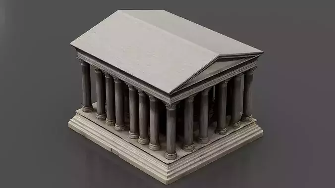 Ancient Greek building 05 3D print model 5