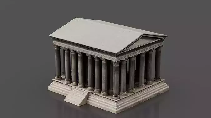 Ancient Greek building 05 3D print model 3