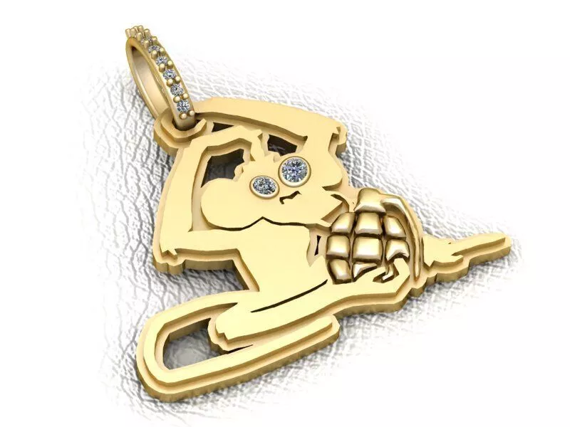 Cute Ghost Pumpkin Pendant 3D print model
