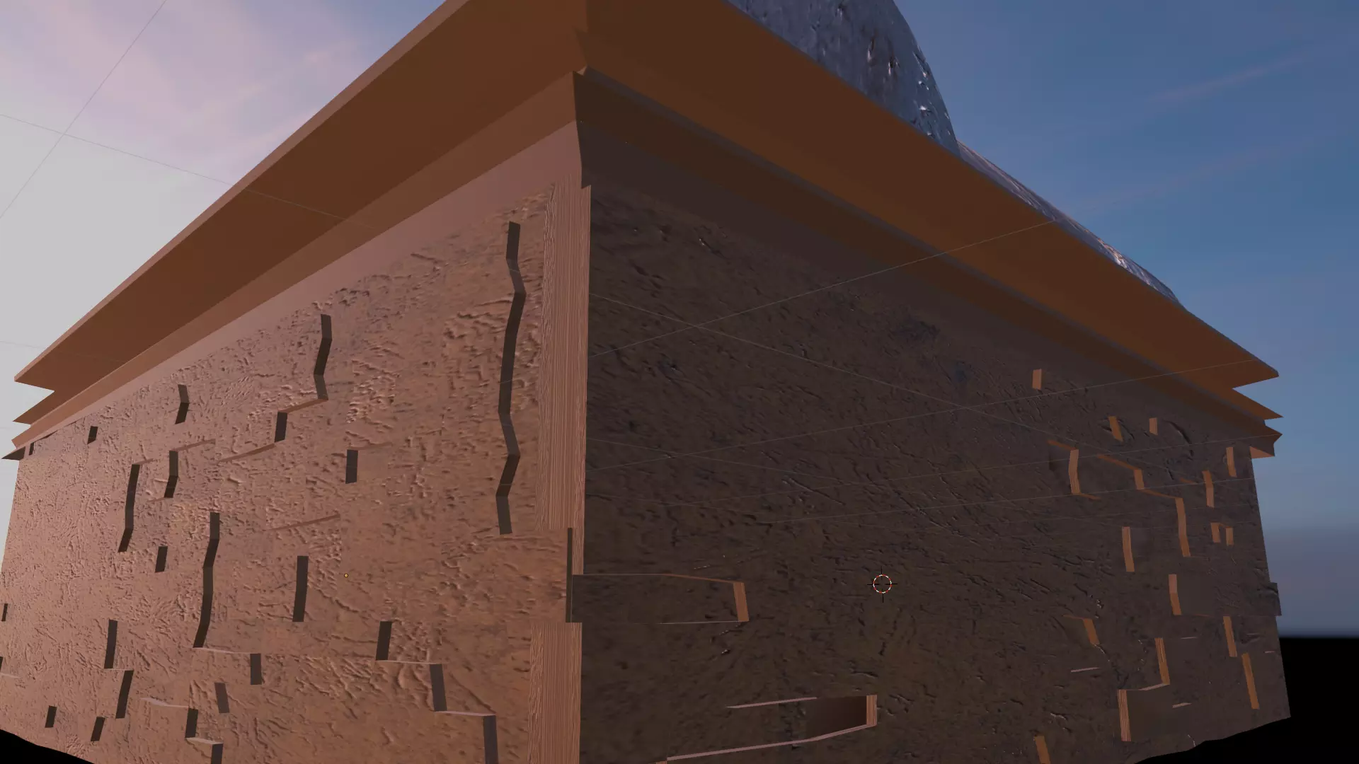 Historic Granary of Gingee Fort Low-poly 3D model
