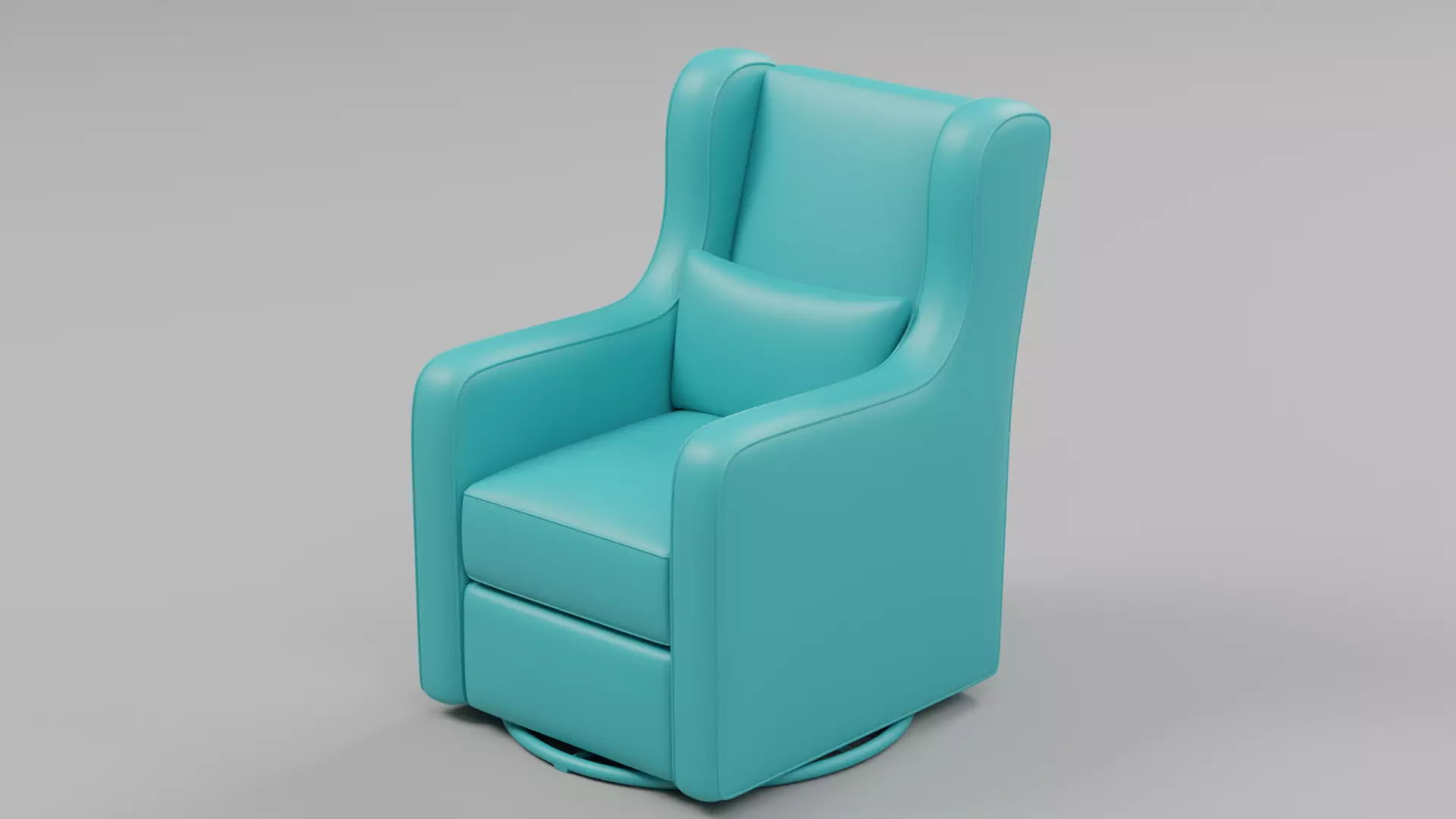 Modern Wingback Swivel Glider Chair - Sample File Free 3D model