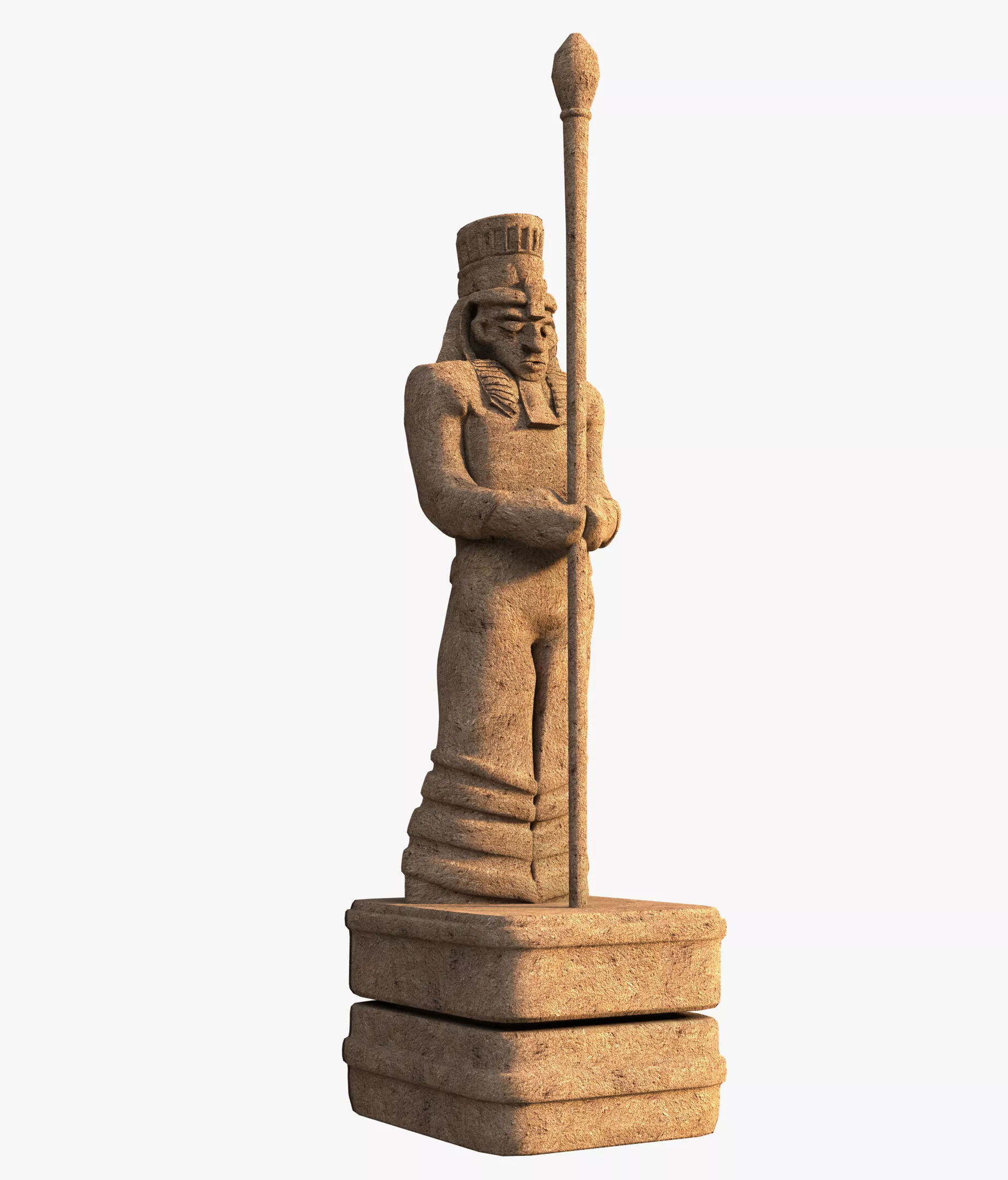 Fantasy Egyptian Statue Free 3D model