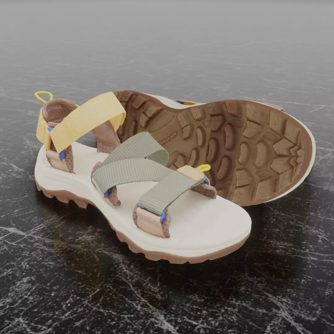 MERRELL SPEED FUSION RMX 3D SHOES Low-poly 3D model
