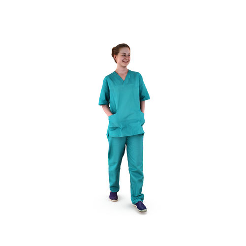 Nurse Walking  Low-poly 3D model