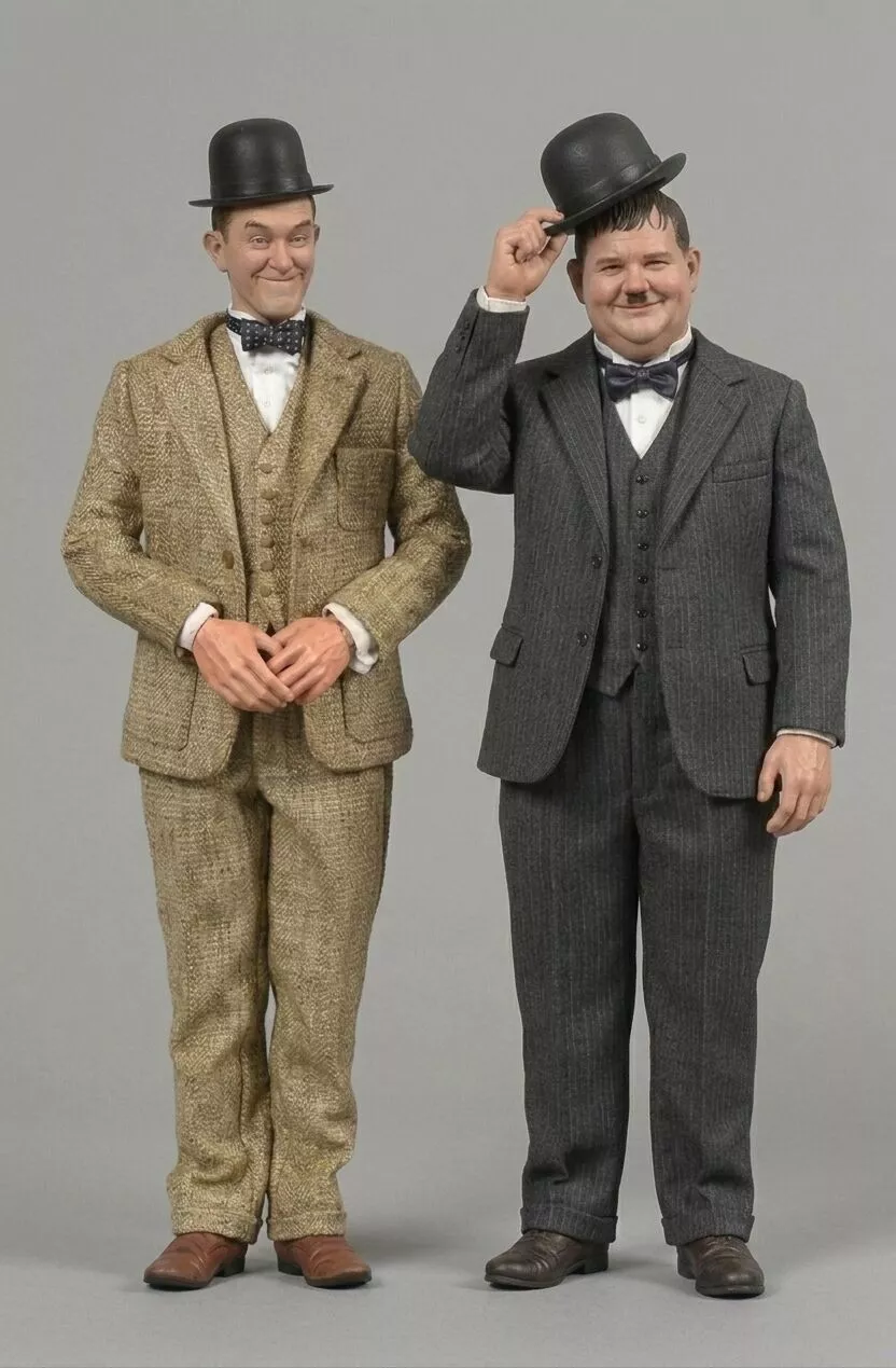 Laurel Hardy Stan Ollie 3D Printable STL Figures 3D print model