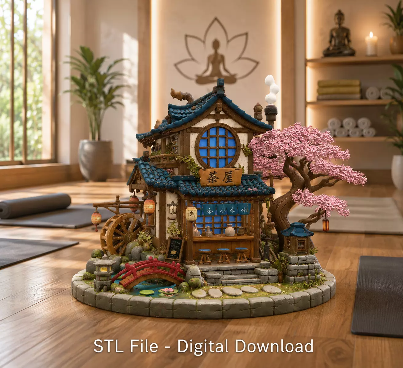 Japanese Tea House STL File for 3D Print 3D print model