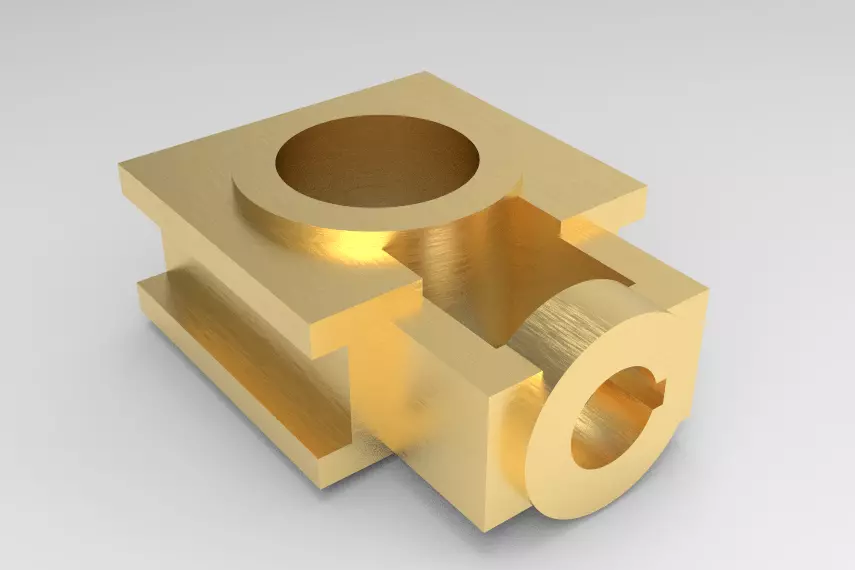 Bearing Support Block - Precision Industrial Design 3D model
