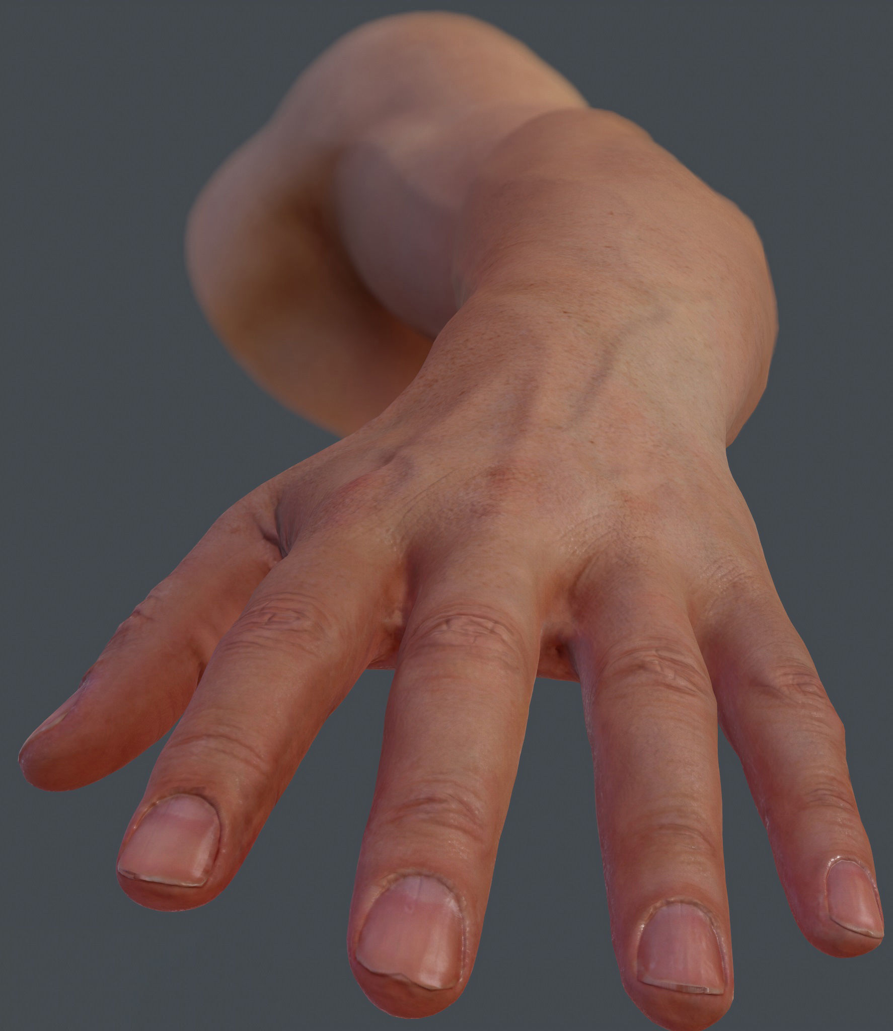 FPS Arm  - Male Low-poly 3D model_7