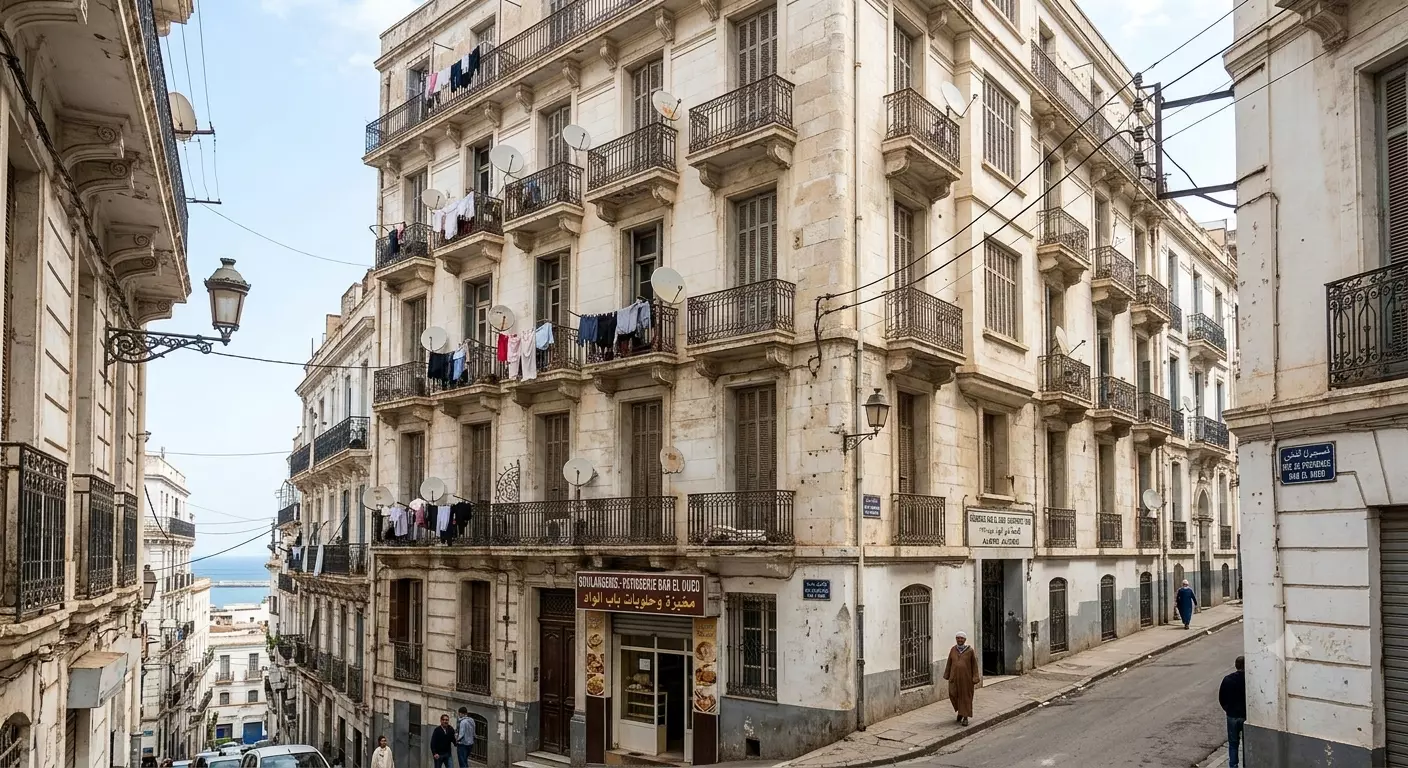 Bab El Oued Colonial Apartment Building 3D print model