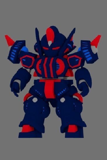 Super Mecha 8 - Wyagad of Code Name W4YDD Low-poly 3D model_1