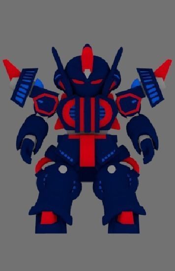 Super Mecha 8 - Wyagad of Code Name W4YDD Low-poly 3D model_3