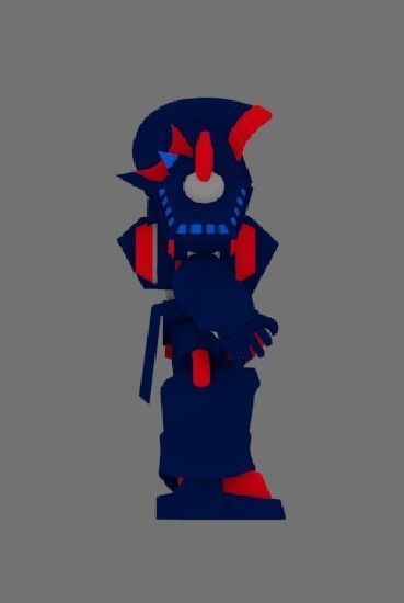 Super Mecha 8 - Wyagad of Code Name W4YDD Low-poly 3D model_2