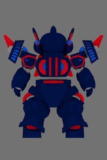 Super Mecha 8 - Wyagad of Code Name W4YDD Low-poly 3D model_4