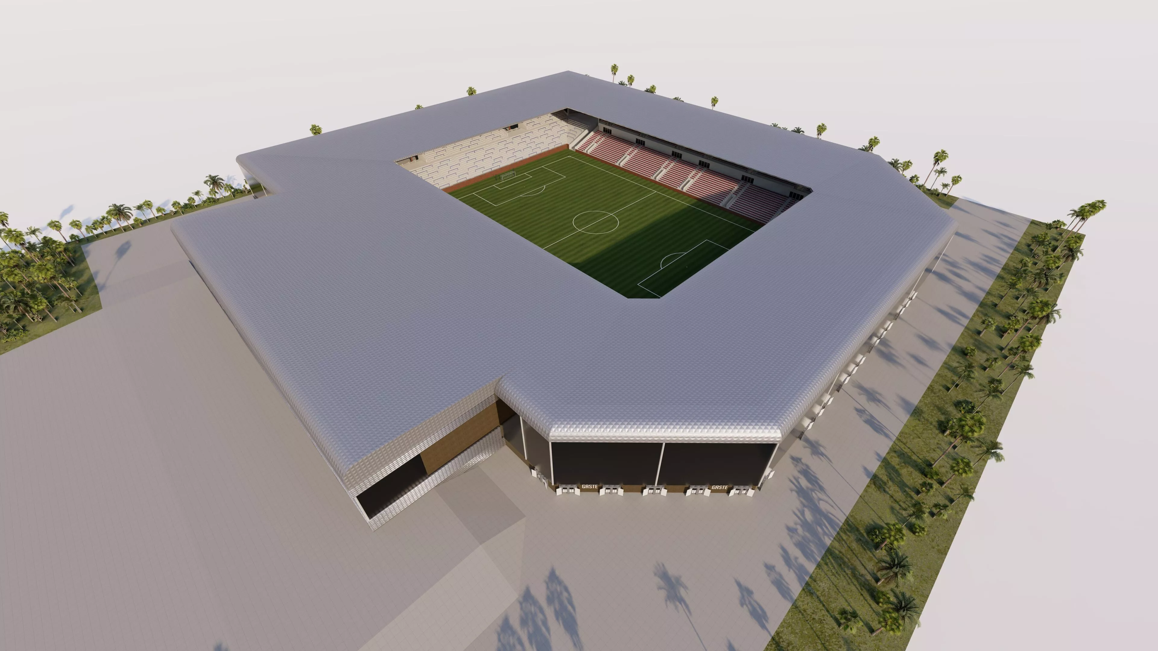 Football Stadium-American football 3D model