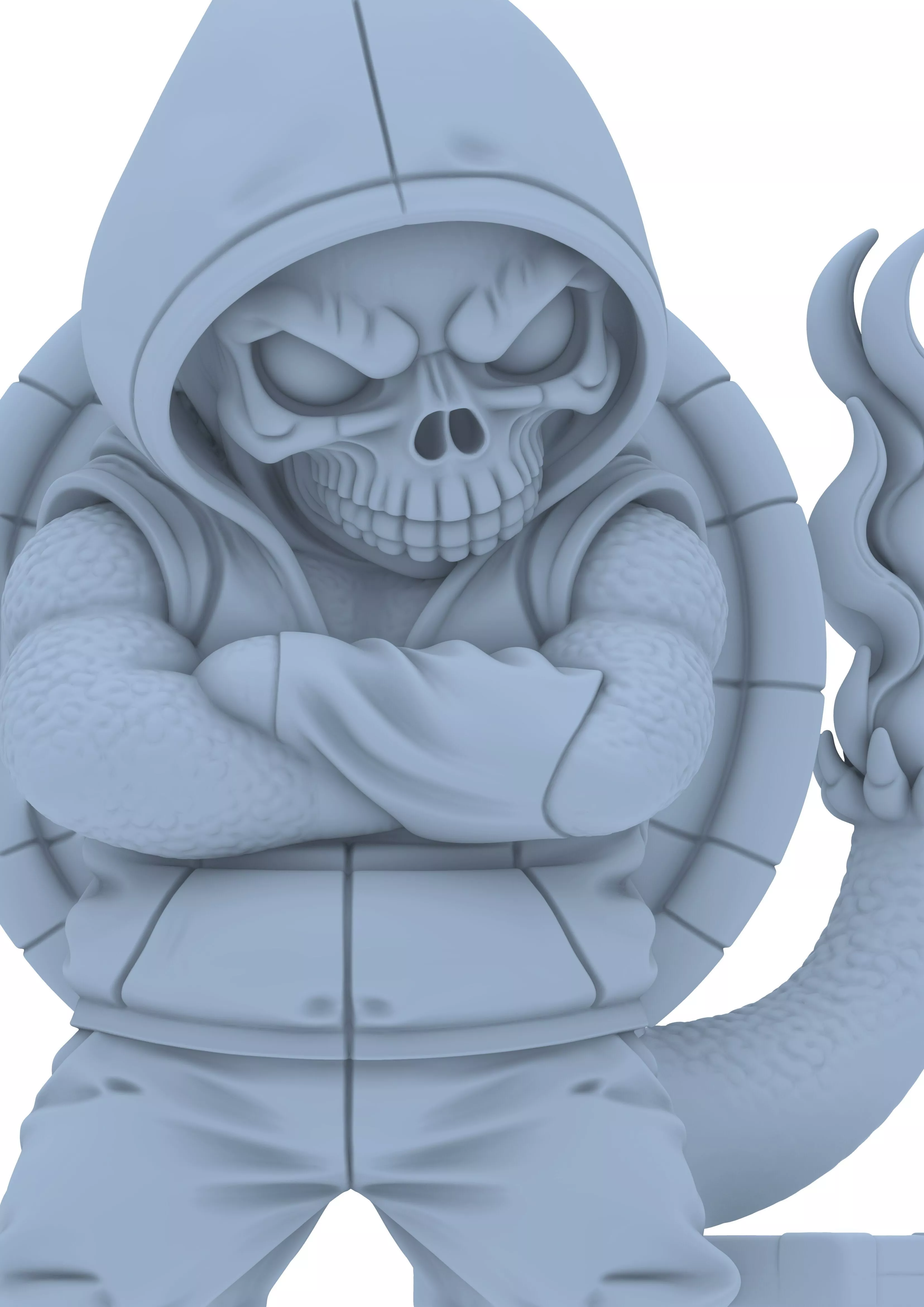Hooded Skull Streetwear Skeleton Hoodie Urban 3D print model