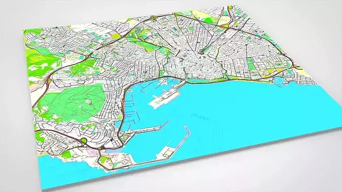 Cityscape Palma de Mallorca Spain 3D model 7