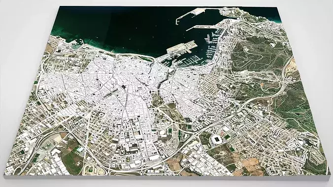 Cityscape Palma de Mallorca Spain 3D model 2