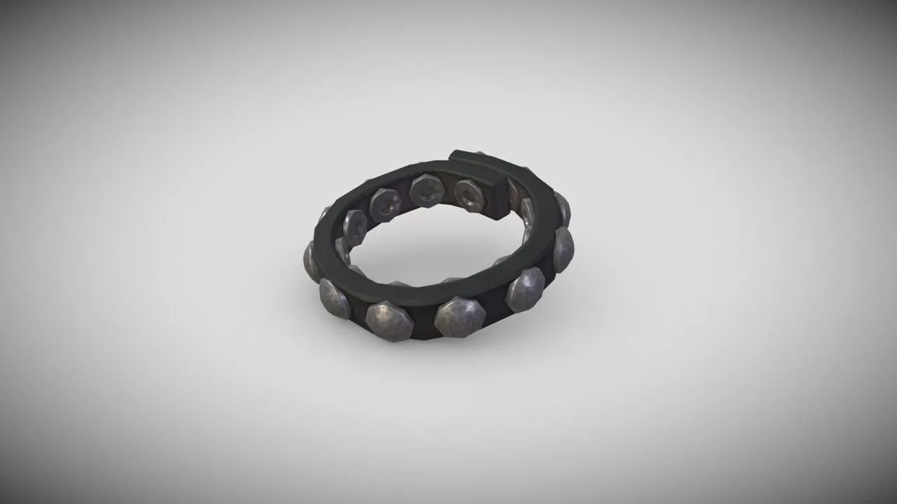 Punk Bracelet Slimmest Version 3 Low-poly 3D model